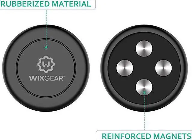 Alt view image 6 of 7 - Universal Flat Stick On 2 Pack Dashboard Magnetic Car Mount Holder for Cell Phones and Mini Tablets with Fast SwiftSnap Technology Extra Slim