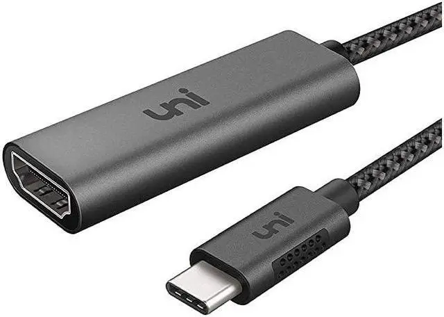 Main image of USB C to HDMI Adapter for Home Office 4K60Hz  High Speed Sturdy Aluminum HDMI to USB C Adapter Cable Thunderbolt 3 Compatible for MacBook Pro 2020 iPad Pro Surface XPS 1315 Galaxy S20