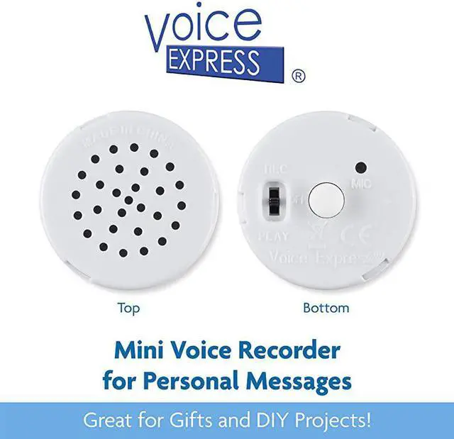 Alt view image 2 of 7 - Express Mini Recorder for Personal Messages Perfect Device for Plush Toys Stuffed Animals Baby Dolls and Pillows Playback