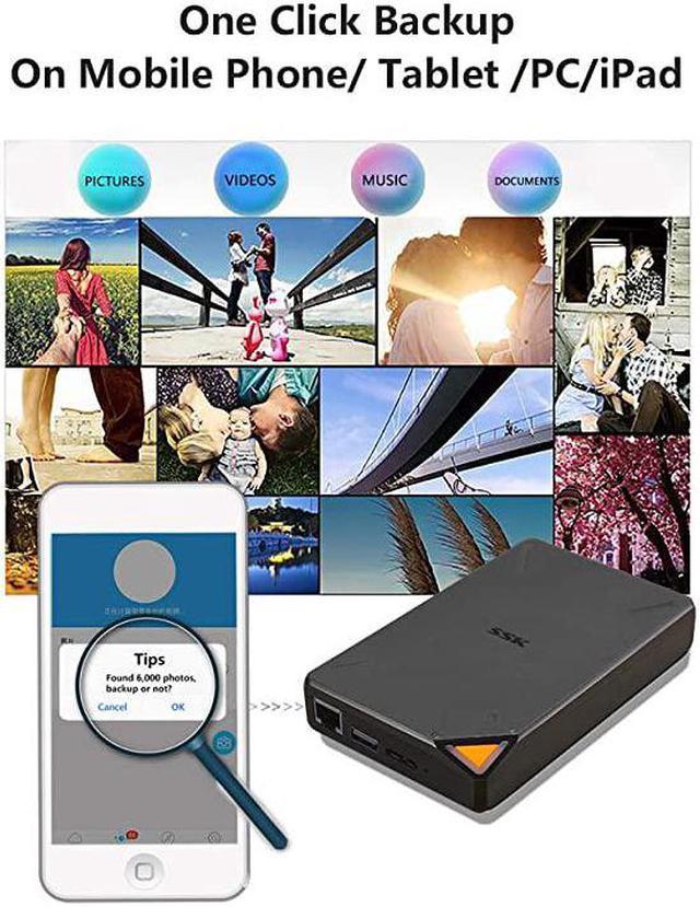 1TB Personal Cloud External Wireless Hard Drive Portable - Newegg.com