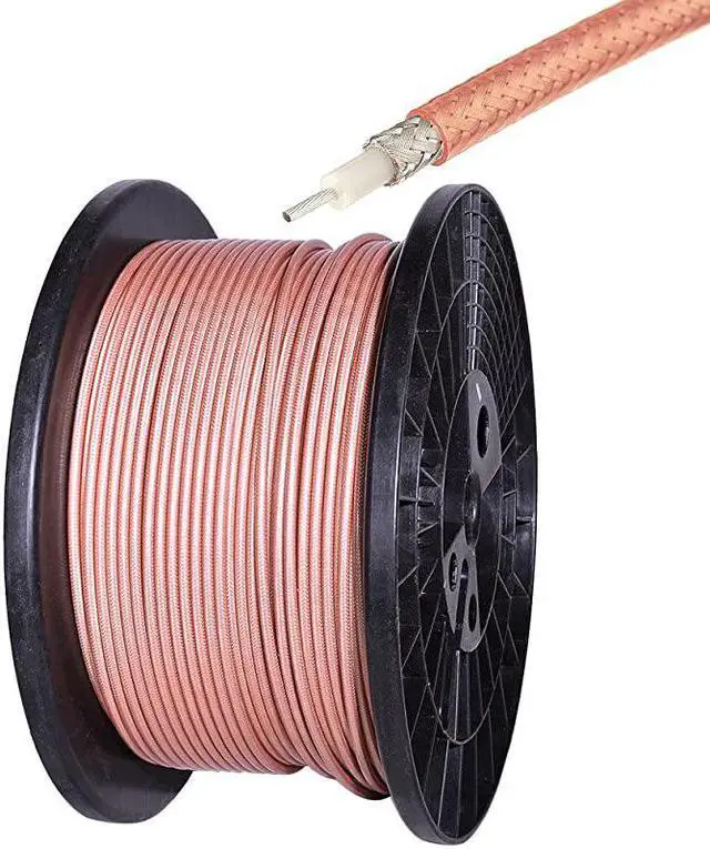 Main image of RG400 RF Coax Cable M17128 Double Shield Coaxial Cable 40 feet