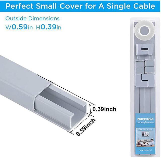 2x One-cord Channel Cable Concealer - Cmc-03 Cord Cover Wall Cable  Management System - 125 Inch Cab