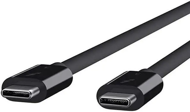 Alt view image 2 of 7 - Thunderbolt 3 Cable 100W Thunderbolt Cable USBC to USBC Cable 26ft08M Black