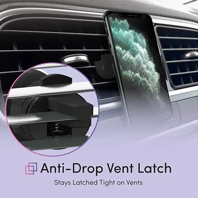 Alt view image 5 of 6 - Air Vent Magnetic Phone Car Mount 2 Pack 360 Rotation Cell Phone Holder Magnet Compatible with Apple iPhone 11 11 ProMax XR XSMax X 8 7 Android for Samsung Galaxy