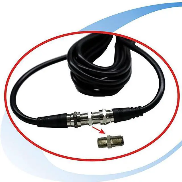 Alt view image 5 of 6 - Coaxial TV Antenna Extension Cable with Coaxial Coupler to Extend Your Indoor Antenna15 feet