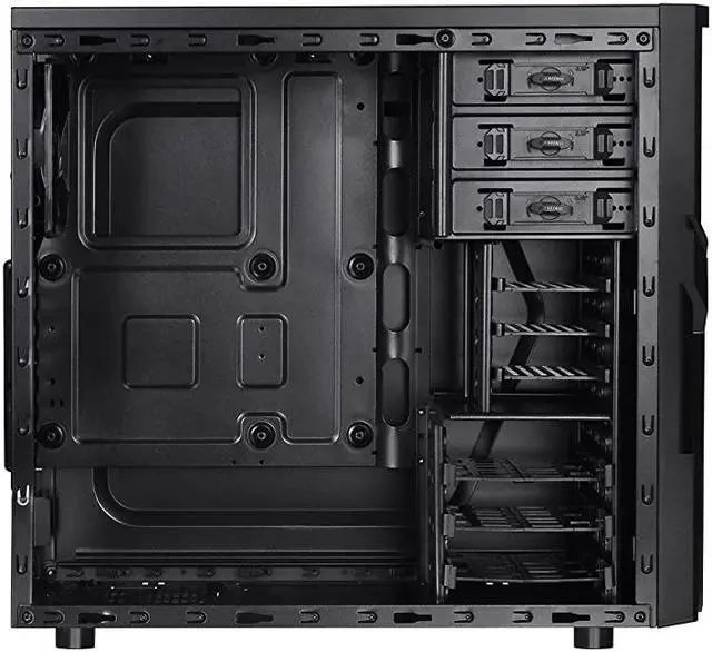Alt view image 3 of 7 - Versa H21 SPCC ATX Mid Tower Computer Chassis CA-1B2-00M1NN-00,Black