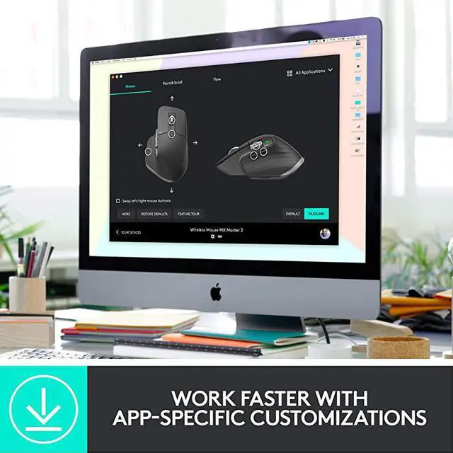 Alt view image 7 of 7 - MX Master 3 Advanced Wireless Mouse Mid Grey