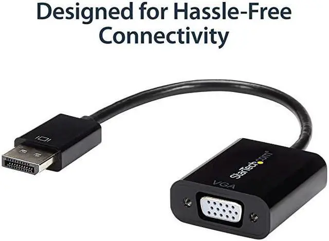 Alt view image 3 of 6 - com DisplayPort to VGA Display Adapter 1080p 1920x1200 Active DP to VGA Male to Female HD Video Converter for laptopPCMonitor DP2VGA3