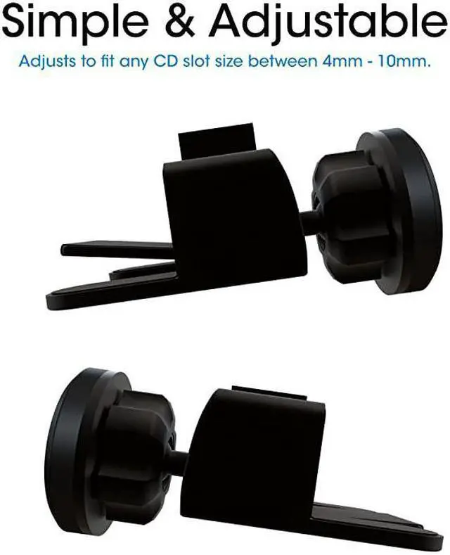 Alt view image 2 of 6 - MagGrip Universal Magnetic CD Slot Mini Car Mount with Extra Strong Magnetic Grip (1 Pack)