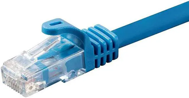 Alt view image 4 of 5 - Cat6 Ethernet Patch Cable 35 feet Blue | Snagless RJ45 550Mhz UTP CMP Plenum Pure Bare Copper Wire 23AWG Entegrade Series