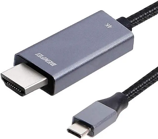 Main image of USB C to HDMI Cable4K60Hz  USB TypeC to HDMI Cable Thunderbolt 3 Compatible for MacBook Pro 201920182017 Samsung Galaxy S9S8 Surface Book 2 Dell XPS 1315 and More 6ft Gray
