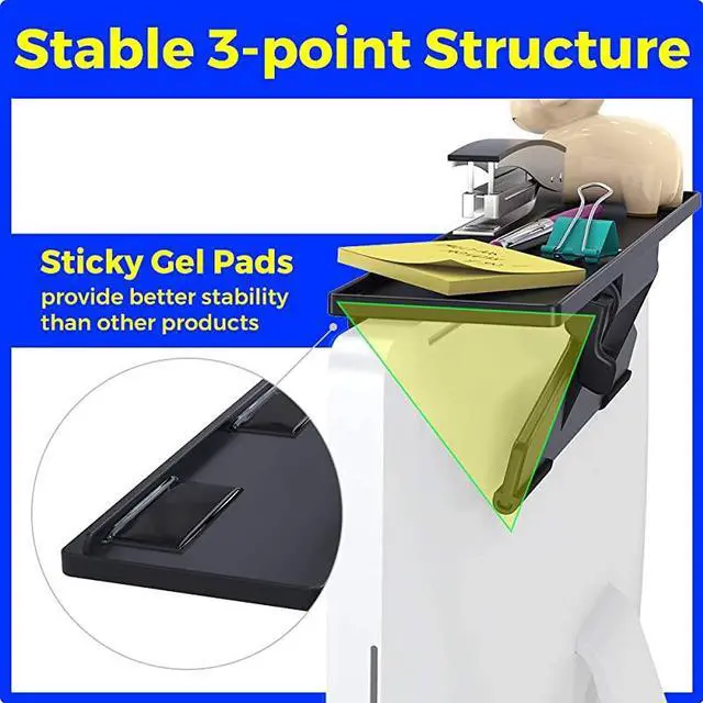 Alt view image 2 of 7 - Pack Monitor Top Shelf Mounts Stand TV Computer Monitor Office Desk Partition Storage Box Stand