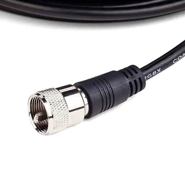 Alt view image 3 of 4 - Coax Cable Connector Coaxial Cable Connector Antenna Cable RG8X Coax Connector Coaxial Cable 50 Ft RG8X Coaxial Cable UHF Antenna Cable Male To Male Cable 152 M  205750