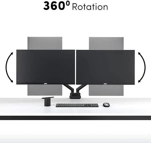 Alt view image 3 of 5 - Monitor Stand Monitor Mount VESA Mount 75x75 100x100 Monitor Arm Fit 17 Inch to 32 Inch VESA Compatible Screens Full Motion Spring Movement Monitor Desk Mount Monitor Stands