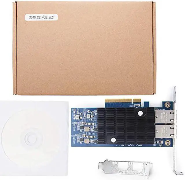 Alt view image 6 of 6 - PCIE NIC Network Card Dual Copper RJ45 Port PCI Express Ethernet LAN Adapter Support Windows ServerWindowsLinuxESX Compare to Intel X540T2
