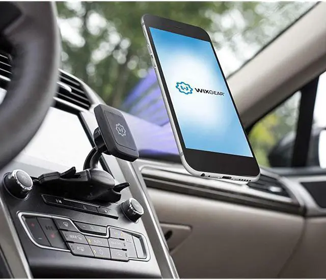 Alt view image 2 of 7 - Cd Mount, CD Slot Magnetic Car Mount Holder, for Cell Phones and Mini Tablets with Fast Swift-Snap Technology, [Fits Most Car Cd Slots]