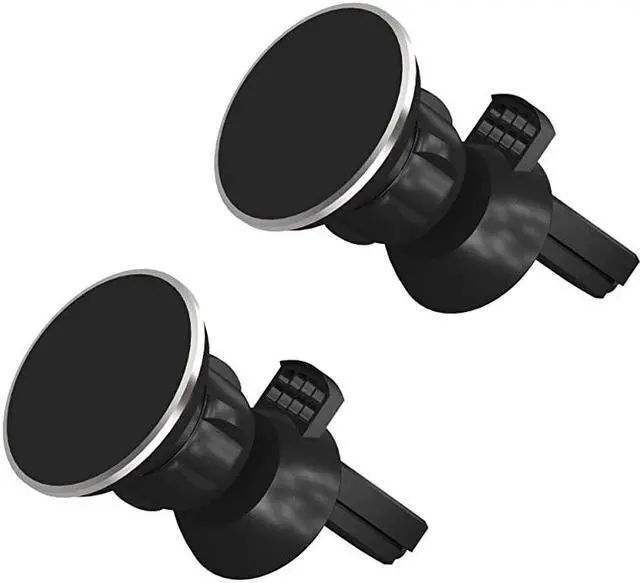 Main image of Air Vent Magnetic Phone Car Mount 2 Pack 360 Rotation Cell Phone Holder Magnet Compatible with Apple iPhone 11 11 ProMax XR XSMax X 8 7 Android for Samsung Galaxy