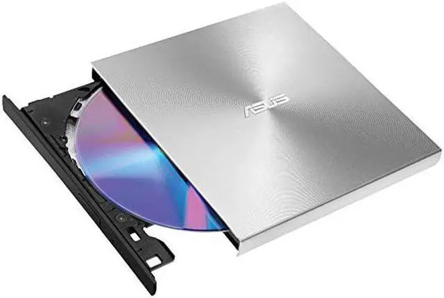 Alt view image 3 of 5 - ZenDrive Silver 13mm External 8X DVD Burner Drive +RW with MDisc Support Compatible with both Mac Windows and Nero BackItUp for Android devices USB 20 TypeC cables included