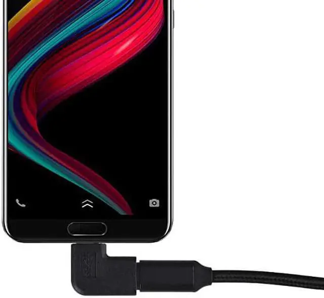 Alt view image 3 of 4 - USB Type C Male to USB C Female Adapter 90 Degree Angled 90 Degree USBC USB 31 TypeC Male to Female Extender Adapter for MacBook AirProSamsung Galaxy S10 S9 Note 9 8 LG G6 G5 and More