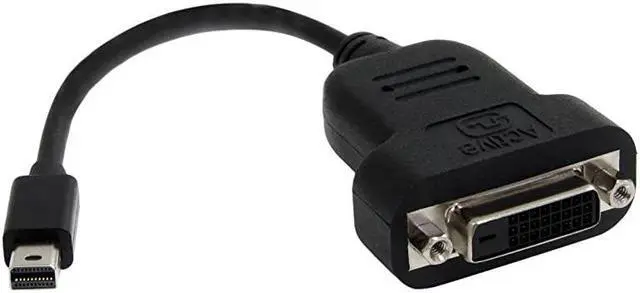 Main image of com Mini DisplayPort to DVI Adapter 1080p Single Link Active Mini DP Thunderbolt to DVI Monitor Adapter MDP2DVIS Black Active