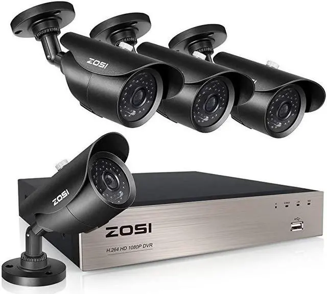 Main image of 1080P Security Camera System8CH Full 1080P HD Video DVR Recorder with 4X HD 1920TVL 1080P Indoor Outdoor Weatherproof CCTV Cameras with 120ft Long Night VisionNO Hard Drive