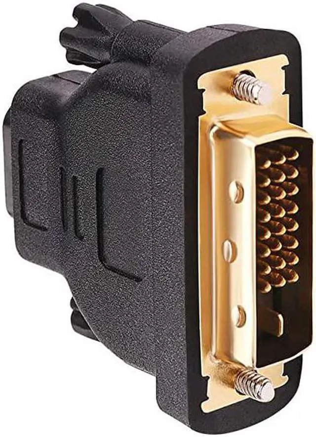 Alt view image 5 of 6 - DVI Male to HDMI Female Adapter Bi-Directional DVI-D Port Converter