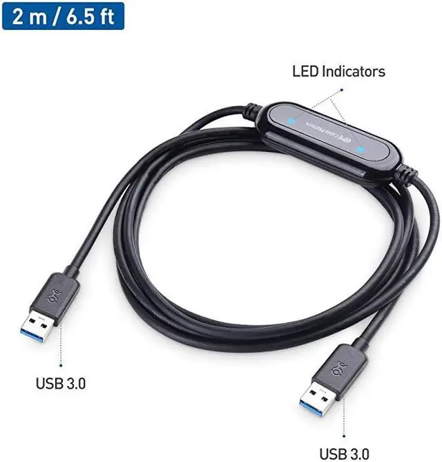 Alt view image 6 of 7 - USB 30 Data Transfer PC to PC for Windows and Mac Computer in 66 Feet PClinq5 and Bravura Easy Computer Sync Software Included