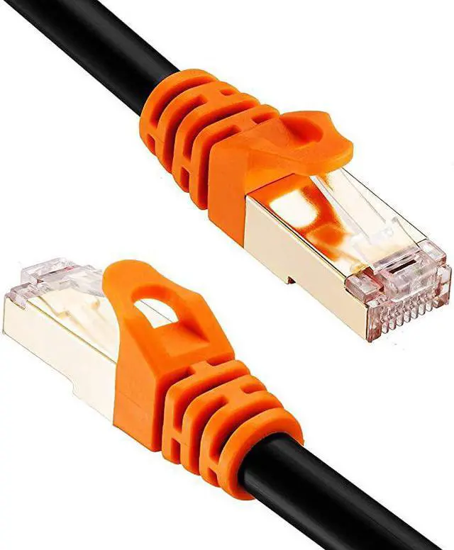 Alt view image 2 of 7 - Cat 7 Outdoor Ethernet Cable 200 ft CAT 7 Heavy Duty Double Shielded Ethernet Patch Cable Waterproof Ethernet Cable for Ethernet Switch IP Camera POE and More Direct Burial Ethernet Cable