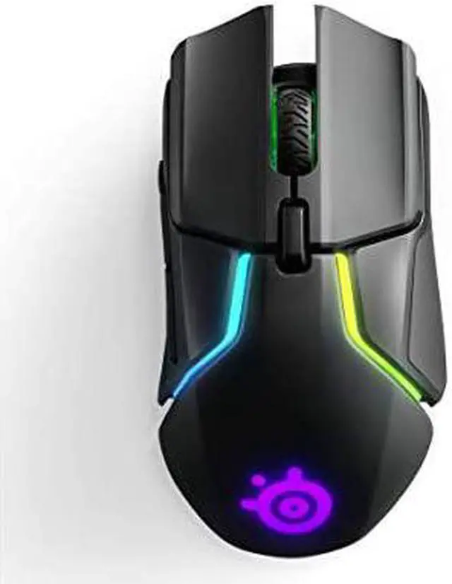 Alt view image 4 of 7 - Rival 650 Quantum Wireless Gaming Mouse Rapid Charging Battery 12 000 Cpi Truemove3+ Dual Optical Sensor Low 05 LiftOff Distance 256 Weight Configurations 8 Zone RGB Lighting