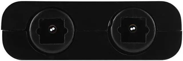 Alt view image 7 of 7 - Dual Port Toslink Digital Optical Audio Splitter Adapter Audio Cable Fiber Optic Audio Cable 1 In 2 OutBlack Product Name