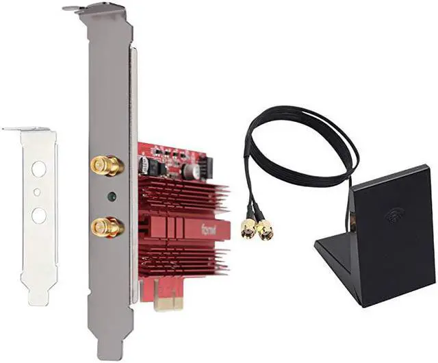 Alt view image 3 of 7 - WiFi Card Dual Band Wireless AC 9260 Gigabit PC PCIe 2030Mbps BT50 80211ac 24Ghz 5Ghz MUMIMO PCI Desktop WLAN PC BT 50 Network Adapter for Windows 10 WIFI Miracast Nic Advanced Heat Sink