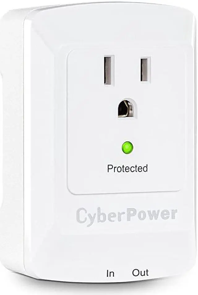Alt view image 2 of 4 - CSP100TW Professional Surge Protector + TEL Protection 900J125V 1 Outlet Wall Tap Plug