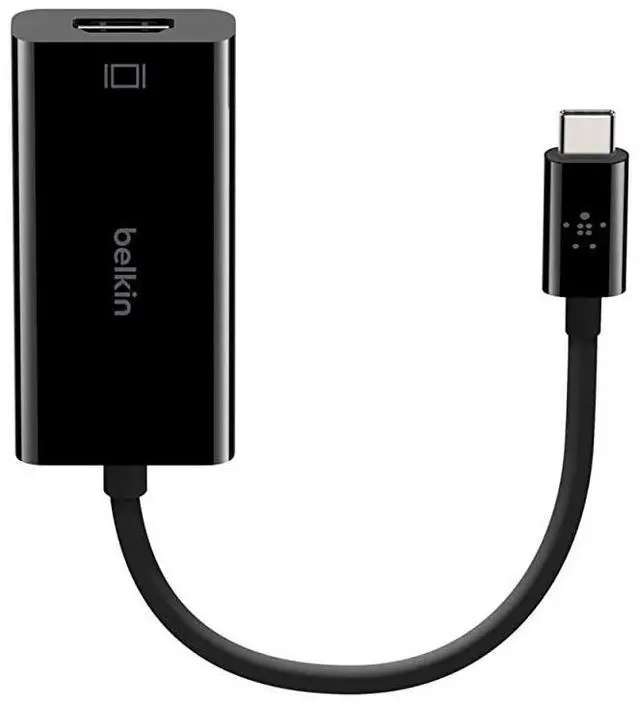 Alt view image 7 of 7 - USBC to HDMI Adapter Supports 4K 60Hz HDMI to USBC Adapter USB TypeC to HDMI Adapter Black F2CU038btBLK