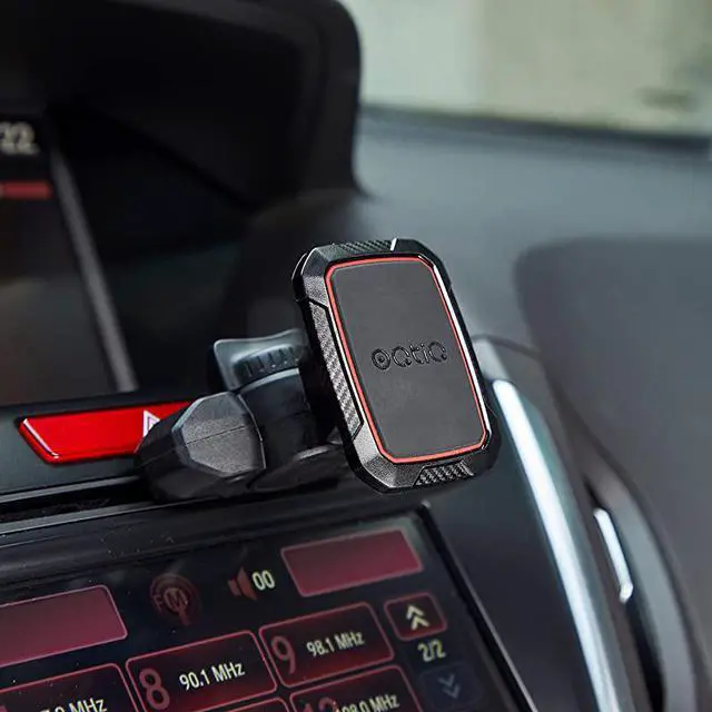 Alt view image 2 of 7 - Magnetic CD Phone Car Mount for Car CD Player  CD Slot Car Phone Mount Holder with Builtin 6 Strong Magnets Compatible with iPhone 12 Samsung Galaxy LG and More