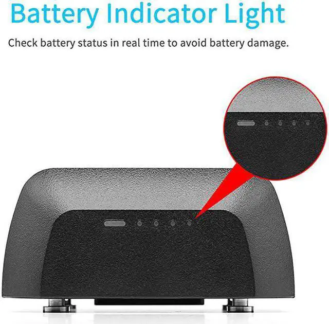 Alt view image 3 of 7 - WB400P Battery Replacement 2600mAh Lion Battery Pack for  AD400Pro Strobe Flash