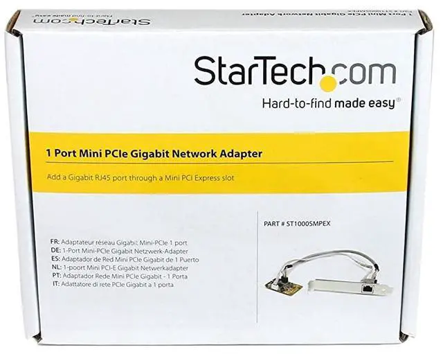 Alt view image 5 of 5 - com Mini PCIe Card - 10/100/1000Mbps RJ45 Port - IEEE 802.3 - Jumbo Frame - Network Card (ST1000SMPEX)