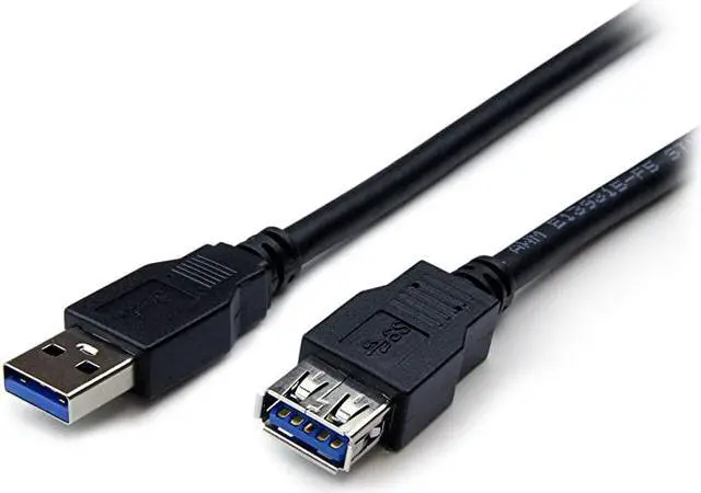 Main image of com 6 ft Black SuperSpeed USB 30 Extension Cable A to A MF 2m USB 3 Male to Female Ext CableCord 6ft 5Gbps USB3SEXT6BK