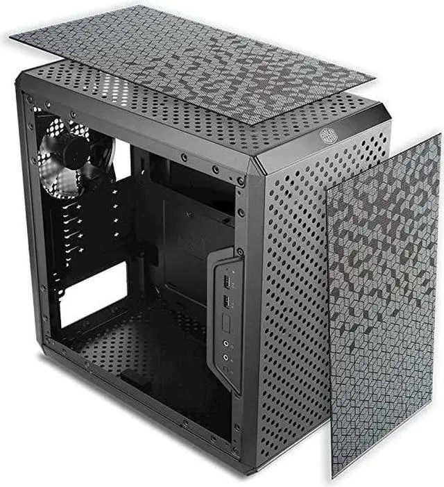 Alt view image 2 of 7 - MasterBox Q300L MicroATX Tower with Magnetic Design Dust Filter Transparent Acrylic Side Panel Adjustable IO amp Fully Ventilated Airflow