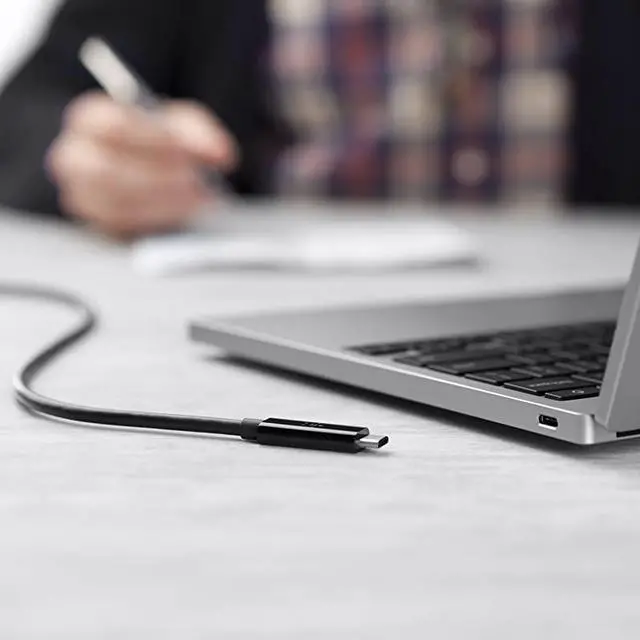 Alt view image 3 of 5 - Thunderbolt 3 Usb TypeC Cable Featuring UsbC To UsbC End Connections On 3 Foot1 Meter Long Thunderbolt 3 Cable 20 Gbps Data Transfer Speed Usb 31 Compatible 10GBs F2CD081bt1MBLK