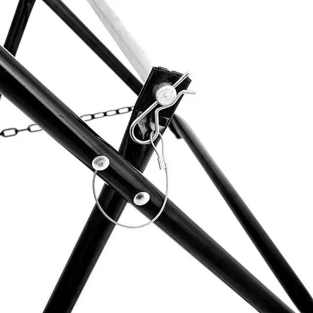 Alt view image 7 of 7 - Durable Single Axle Cable Caddy Commercial Industrial Grade Steel Wire Dispenser Compact Design Holds Cable Reels Up to 20quot Diameter and 100 lb Capacity Black