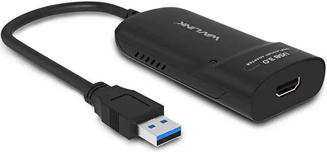Main image of USB 30 to HDMI Universal Video Graphics Adapter with Audio Port Displaylink Chip Supports up to 6 Monitor displays 2048x1152 External Video Card Adapter Support Windows Chrome OS