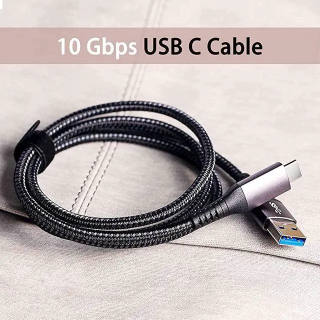 Alt view image 7 of 7 - Upgrade USB Type C Cable Up to 10Gbps 2Pack 3A Fast Charging Sync Data Cord  USBC 31 Gen 2 to USBA Transfer Charger Cable Compatible with Samsung Galaxy S10S9S8 Note 98 33FT