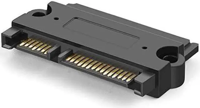Main image of SATA 22 Pin Male to SATA 22 Pin Female Adapter SATA 22 Pin 7+15 Male to Female Adapter for 25 HDD Black