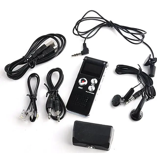 Alt view image 5 of 5 - Rechargeable 8G 8GB 650HR Digital Audio Voice Recorder Dictaphone MP3 Player FM
