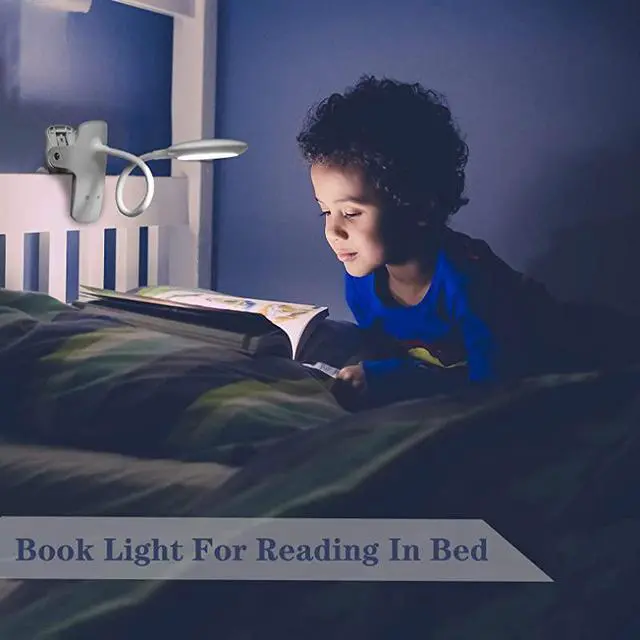 Alt view image 6 of 7 - LED Reading Light  28 LEDs USB Rechargeable Reading Lamp 3 Color x 3 Brightness Clip On Light with Safety Switch Eye Protection Book Light for Reading in Bed Touch Control Clip Desk Lamp