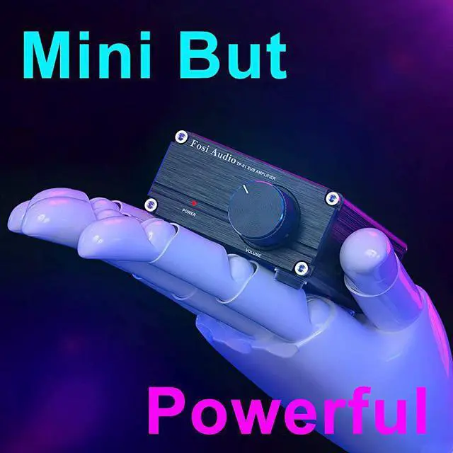 Alt view image 4 of 7 - Amplifier Receiver 100Watt Mini HiFi Digital Class D Integrated Stereo Audio Amp for Sub Bass + Power Supply TP01