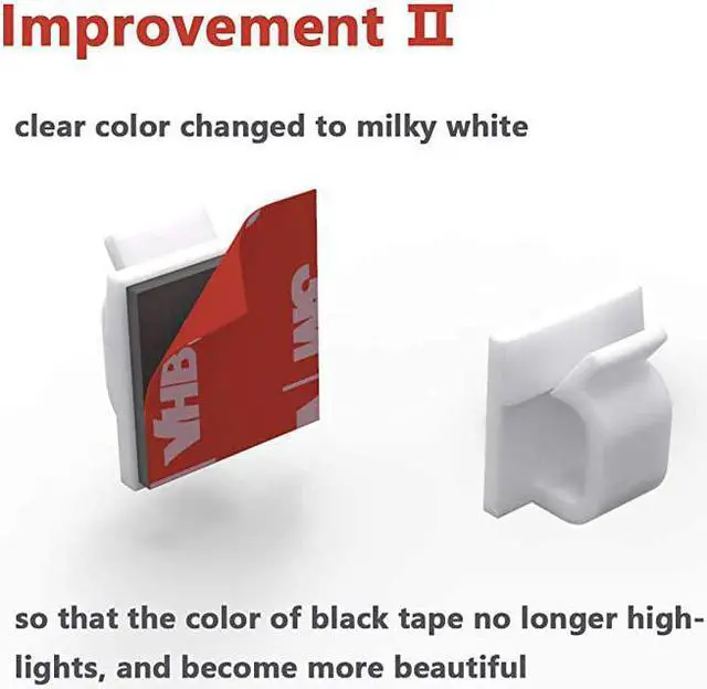 Alt view image 3 of 7 - Upgraded Cable Clips 40pcs with Strong Adhesive TapesWire Holder Organizer Cord Management for Car Office and HomeWhite CC04Upgraded