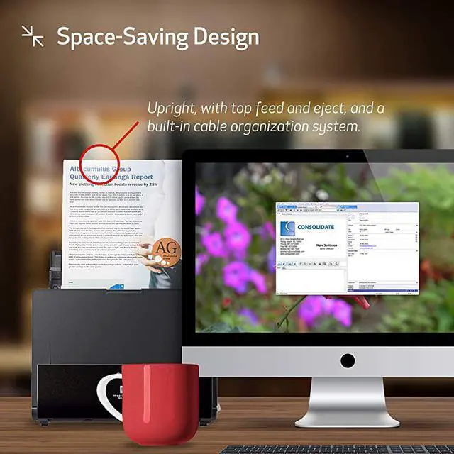 Alt view image 6 of 7 - ImageFORMULA DRC225 II Office Document Scanner Black 3258C002