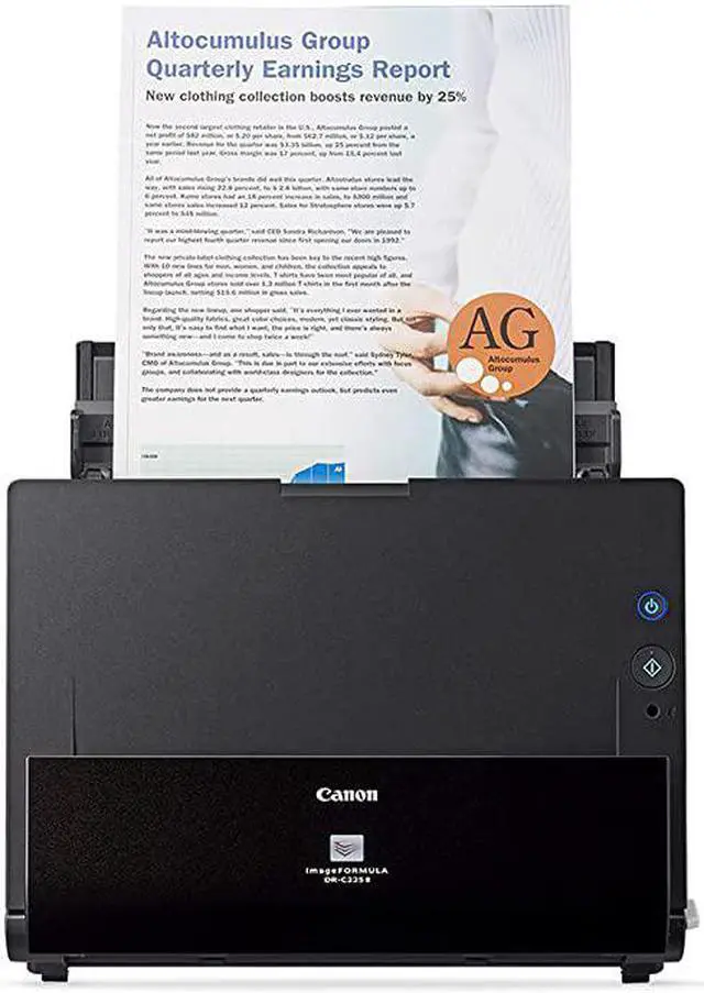 Main image of ImageFORMULA DRC225 II Office Document Scanner Black 3258C002