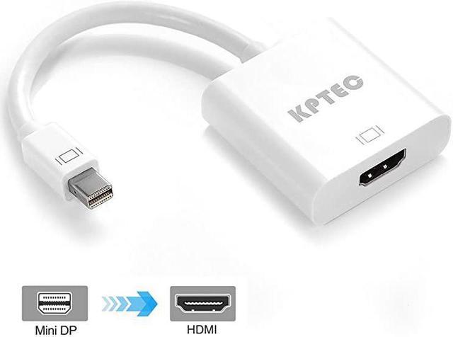 Mini DisplayPort (Thunderbolt) to HDMI Apple MacBook, MacBook Air, MacBook Pro, Surface Pro - White Cable Management - Newegg.com